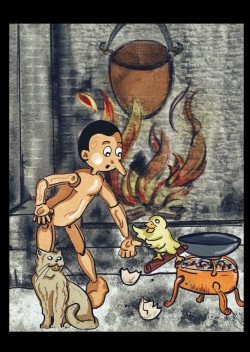 Tavola tratta da #Pinocchio illustrato