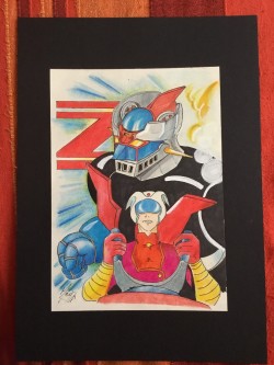 #Mazinga Z Illustrazione originale a matita colorata 21x29,7 8 euro