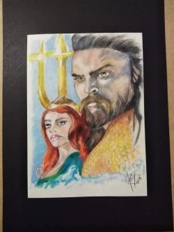 #Aquaman - illustrazione originale a matita colorata 21x29,7 10 euro