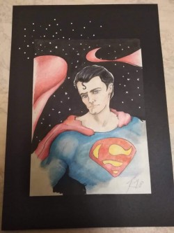 #Superman - illustrazione originale a matita colorata 21x29,7 8 euro