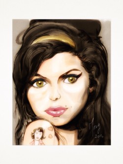 Amy Winehouse  stampa autentificata 21x29,7 5 euro