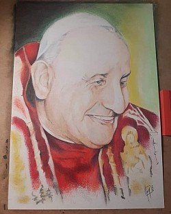 #Papa buono - illustrazione autentificata 21x29,7 20 euro