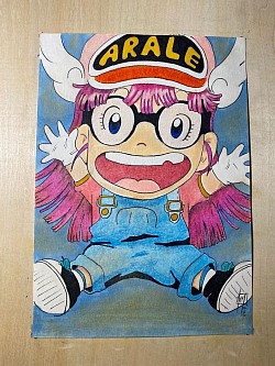 #Arale - illustrazione autentificata formato A5 8 euro